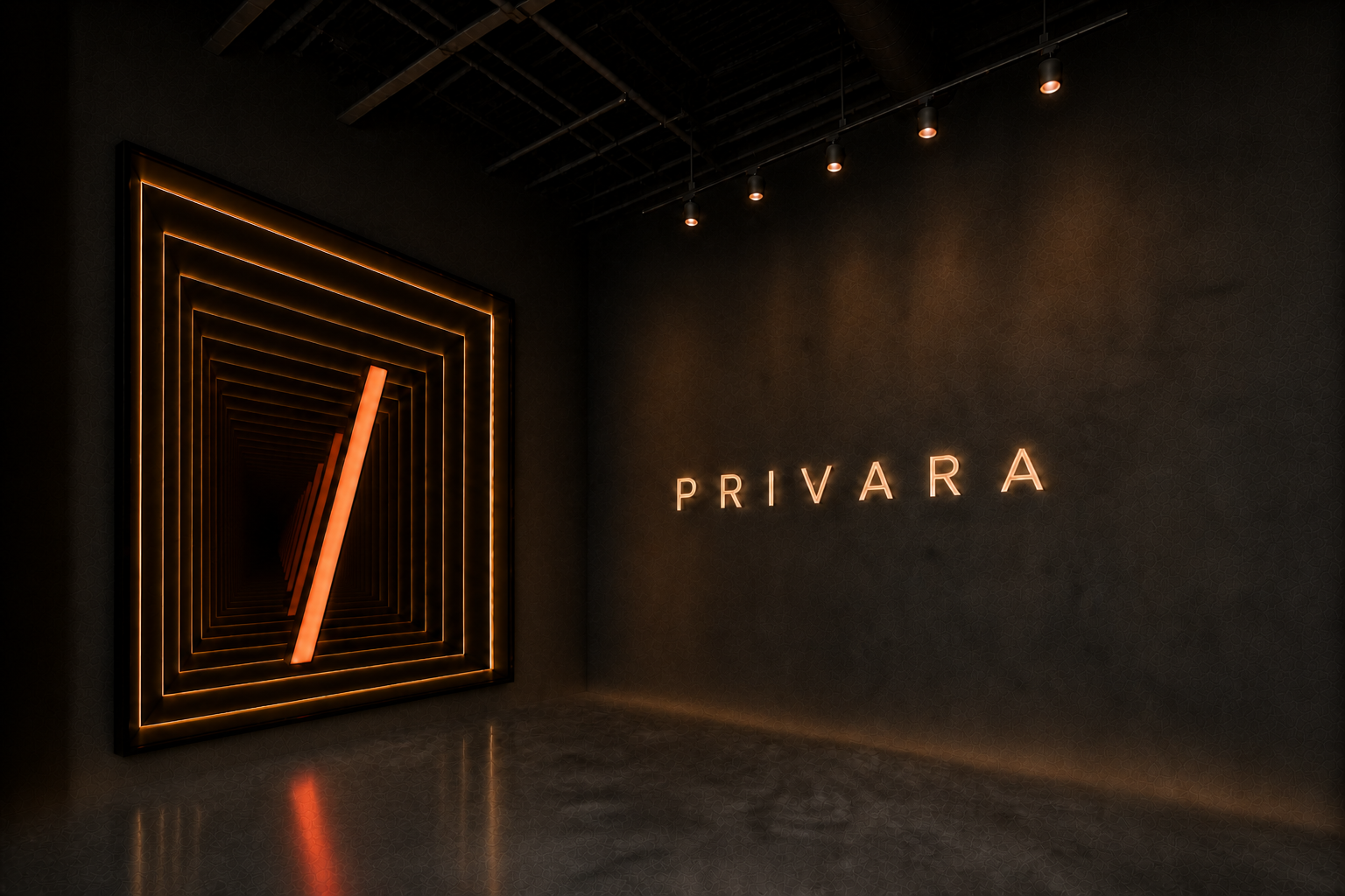 Concept image of the dark Privara arrival corridor